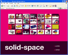 Online portfolio for graphic designer