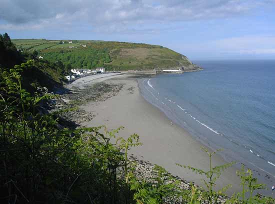 View across to Laxey Head