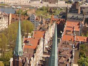 View from Gdansk Cathedral tower